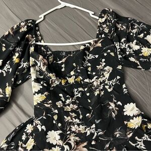Floral Puff Sleeve Dress
